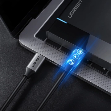 Kabel USB-C 3.1 1.5m Ugreen US161 50751 5Gbps 4K 30Hz Szary