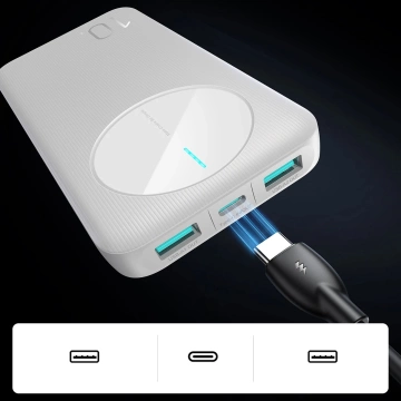 Powerbank Joyroom 10000mAh 12W 3 Ports schnelles und sicheres Laden