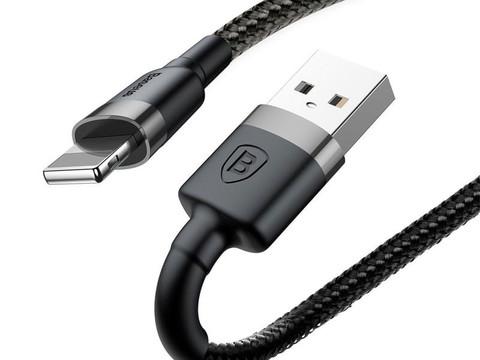 Kabel 2m Baseus Keviar USB Lightning für iPhone iPad iPod 1.5A Czarny