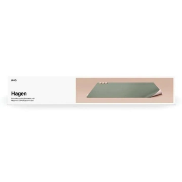 UNIQ Hagen Dwustronna Magnetyczna Podkładka na Biurko 67x35 cm Różowo-zielona