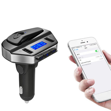 Transmiter samochodowy FM Bluetooth 5.0 V6 + słuchawka bezprzewodowa 