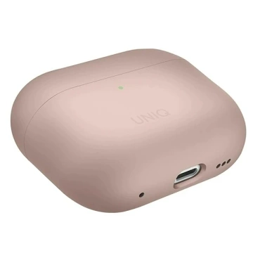 Schutzhülle für UNIQ-Ohrhörer Cover Lino AirPods Pro 2 Gen Silikon Pink/Blush Pink