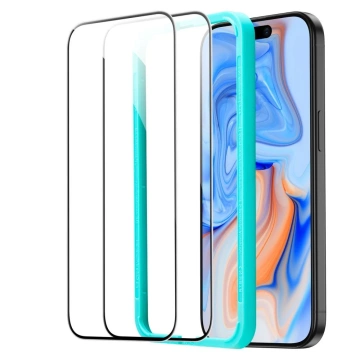 Szkło hartowane ESR Tempered Glass 2-Pack do Apple iPhone 15 / 16 Black