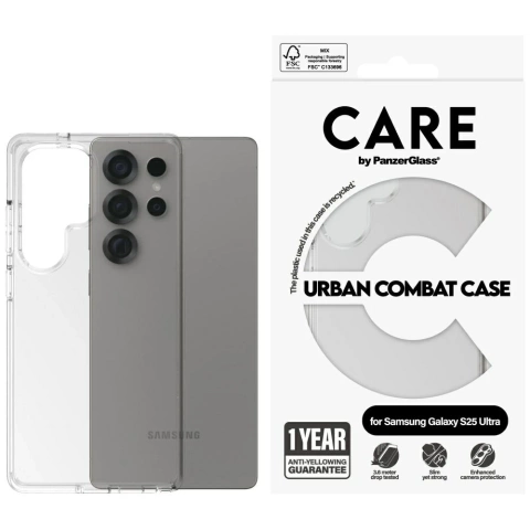 Etui do Samsung Galaxy S25 Ultra CARE by PanzerGlass Flagship Case Clear