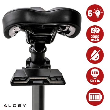 Alogy TrailFlash R6 Rücklicht für Fahrräder, LED-Rücklicht, 6 Blinkmodi, wasserdicht