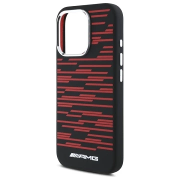 Etui do iPhone 16 Pro AMG Silicone Graphics MagSafe Black Red