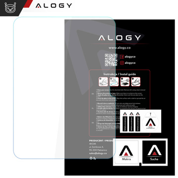 2X Szkło hartowane do Apple iPad 10gen 10.9 2022 / iPad 11gen 11 2025 Alogy Screen Protector Pro+ 9H na ekran z otworem
