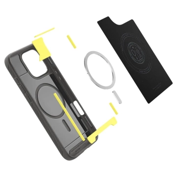 Spigen Rugged Armor Mag Magsafe Schutzhülle für iPhone 16 Pro Max Grau