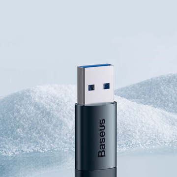 Adapter przejściówka Baseus Ingenuity OTG USB 3.1 do USB-C Typ C Niebieski