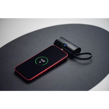 FORCELL F-ENERGY Power Plug F5K3 Powerbank mit integriertem Lightning PD-Anschluss 20 W 5000 mAh Schwarz