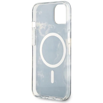 Etui Guess GUHMP14SHTMRSK für iPhone 14 6,1" Hardcase Golden Marble MagSafe