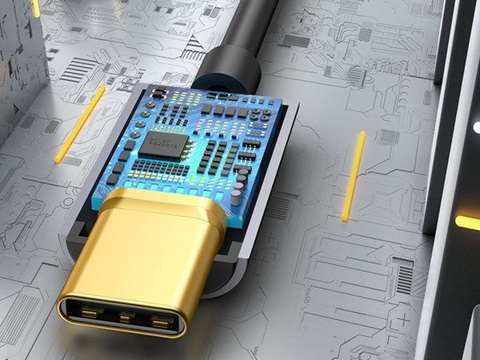 Adapter Audio Baseus L54 USB-C na mini Jack 3.5mm DAC do Słuchawek Czarny