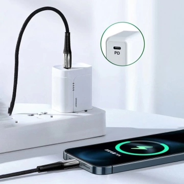 Joyroom Kabel przewód USB Typ C - Lightning Power Delivery 20W 2,4A 1,2m schwarz (S-1224K2 Red)