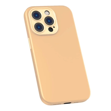 Zestaw Etui Baseus Liquid Silica Gel do iPhone 14 Pro Max (żółte) + szkło hartowane +z estaw czyszczący