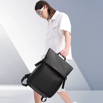 Bange wasserdichter Rucksack für 15,6-Zoll-Laptop, Stadtreisender, 45 x 30 x 16 cm, für Arbeit, Flugzeug, Herren, Damen, mit USB-Anschluss Schwarz