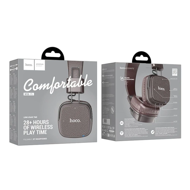 HOCO kabellose Bluetooth-Kopfhörer W56 braun