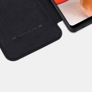 Nillkin Qin Lederholster für Samsung Galaxy A42 5G schwarz