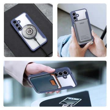 Etui do Samsung Galaxy S25+ Dux Ducis Skin X Pro MagSafe Niebieskie