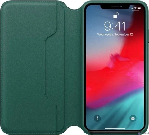 Etui do iPhone XS Max Apple Leather Folio Zielone