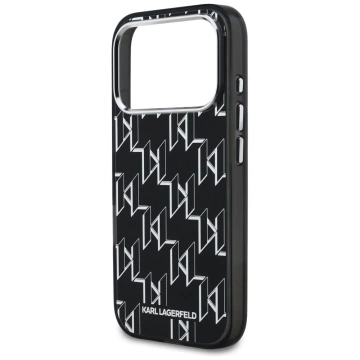 Etui Ochronne do iPhone 17 Pro Karl Lagerfeld IML KL Monogram MagSafe Czarny
