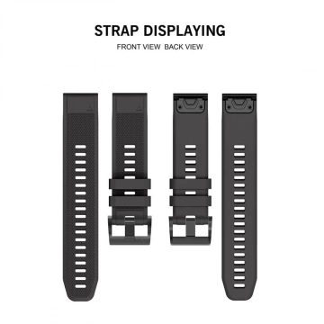 Glatte Garmin Fenix ​​5 / 6 / 6 Pro / 7 Schwarz