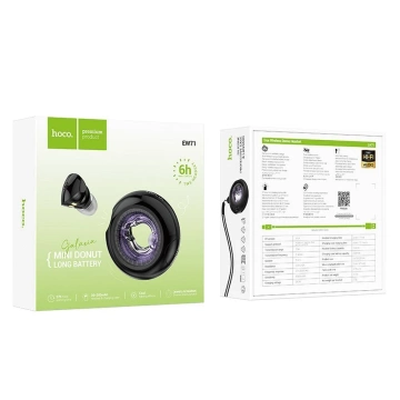 Hoco EW71 Kabellose Bluetooth TWS Kopfhörer - Schwarz mit LED