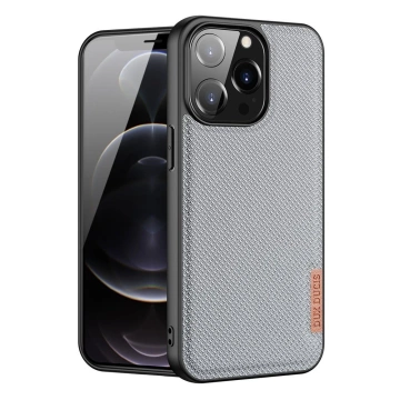 Dux Ducis Fino Schutzhülle mit Nylonmaterial bezogen iPhone 13 Pro grau