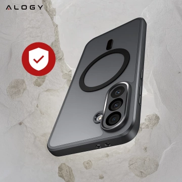 Etui do Samsung Galaxy A36 5G obudowa ochronna na telefon Alogy Matte HybridShield™️ Case Matowe Czarne