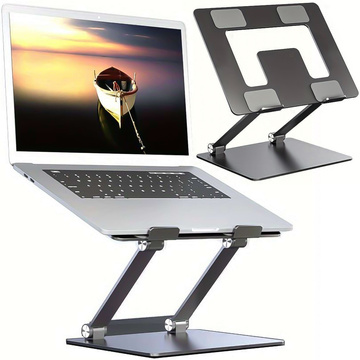 Laptopständer für MacBook 17 Ständer Tischhalter klappbar verstellbar Aluminium für Schreibtisch Alogy Graphite