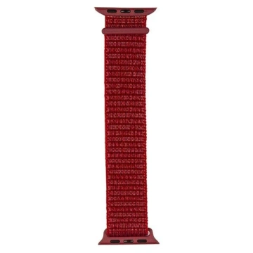 Beline Nylon Smartwatch Armband für Apple Watch 38/40/41mm Rot/Rot