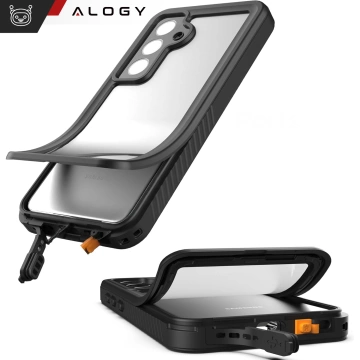 Etui Wodoodporne do Samsung Galaxy S25 Plus Alogy HydroArmor™ IP68 Case z przezroczystym tyłem Pancerna obudowa 360