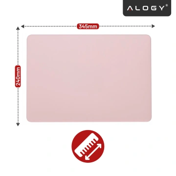 Etui do Apple Macbook Air 15 2023-2025 (M2/M3/M4) – elastyczna, matowa obudowa ochronna, lekka i odporna – Alogy AirGuard™ Różowy