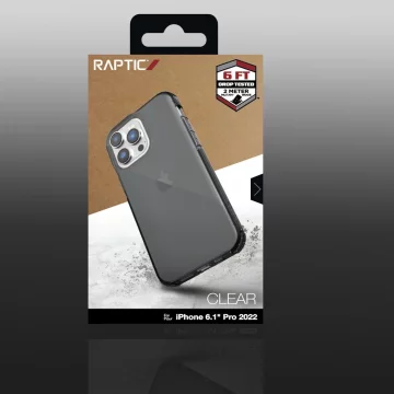 Raptic Clear Case etui iPhone 14 Pro pancerny pokrowiec szary