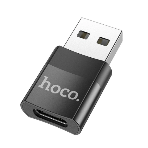 HOCO OTG-Adapter USB A (Stecker) auf Typ C (Buchse) UA17 Schwarz