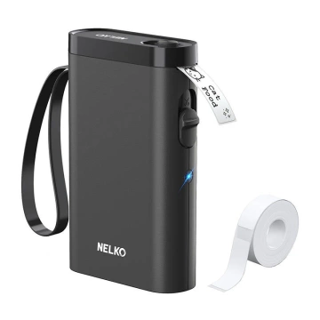 Termiczna drukarka etykiet Nelko P21 Bluetooth USB-C czarna