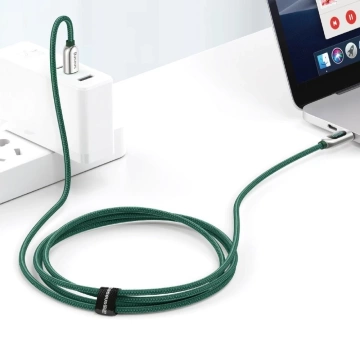 Baseus USB Type C Kabel - USB Type C 100W (20V / 5A) Power Delivery mit Display Powermeter 2m grün (CATSK-C06)