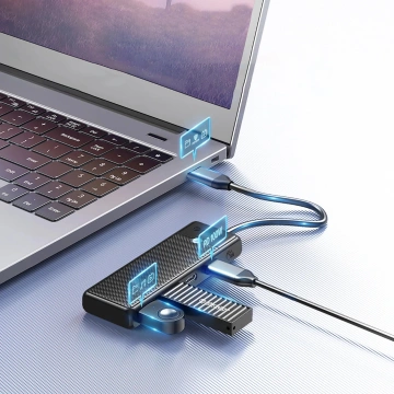 Hub USB-C Orico PAPW4A-C3 stacja 4x USB-A 3.0 5Gbps Czarny