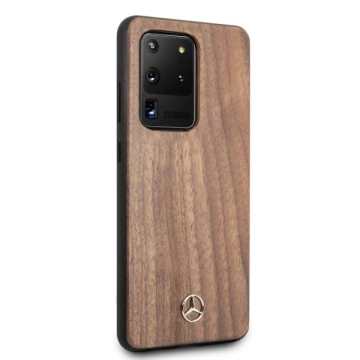 Etui Mercedes MEHCS69VWOLB do Samsung Galaxy S20 Ultra G988 hard case Wood Line Walnut