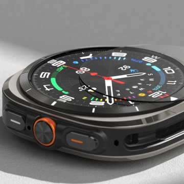 Etui ze szkłem Ringke Slim & Tempered Glass do Samsung Galaxy Watch Ultra (47 mm) Titanium Black