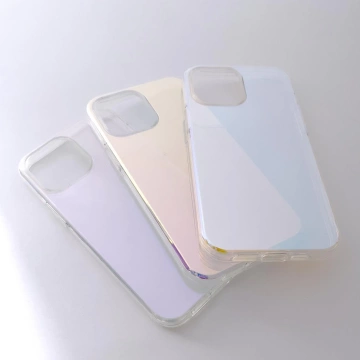 Aurora Case Hülle für iPhone 12 Neon Gel Blue Cover