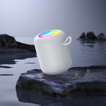 HOCO HC30 Głośnik Bluetooth 5W RGB LED Szary Przenośny