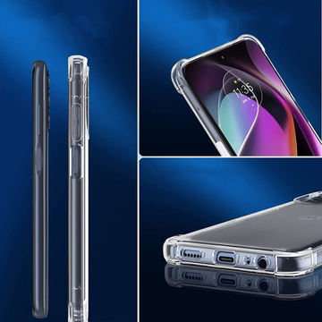 Etui pancerne ShockProof Alogy do Motorola Moto G 5G 2022 Przezroczyste + Szkło