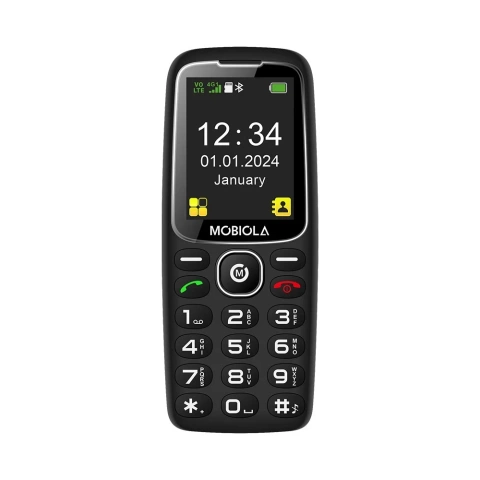 GSM-Telefon Mobiola MB800 Rot mit Desktop-Ladegerät, DualSIM