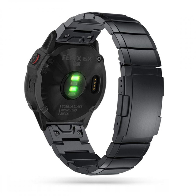 Bransoleta stalowa Steelband do Garmin Fenix 3 / 5X / 3HR / 5X Plus / 6X / 6X PRO / 7X Black
