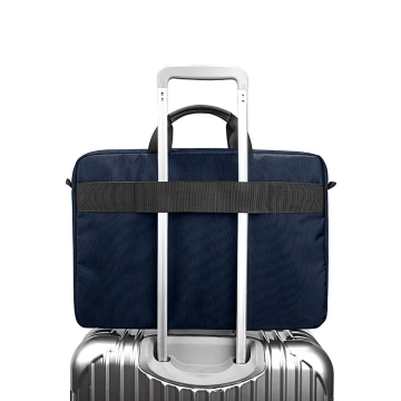 Torba Tech-Protect Defender Bag Laptop 17" Navy Blue z paskiem