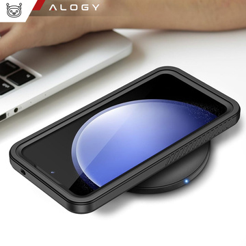 Hülle für Samsung Galaxy S23 FE Armored 360 Case wasserdicht Armor IP68 Alogy schwarz