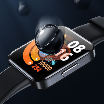 3x flexibles Glas 3D Alogy Displayschutzfolie Pro für Xiaomi Redmi Watch 2 Lite Schwarz