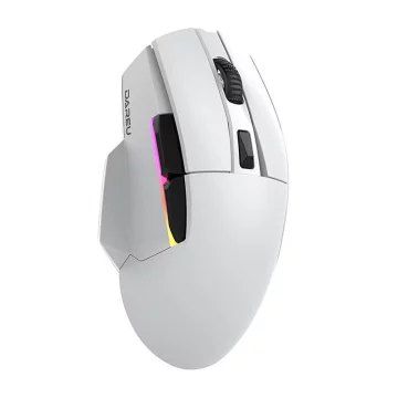 Dareu A955 RGB kabellose Gaming-Maus Ladestation 400–12000 DPI (weiß)