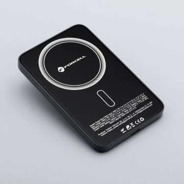 Powerbank Forcell F-Energy SuperSlim F5K8 MagSafe QC4.0 PD 15W 5000mAh Schwarz