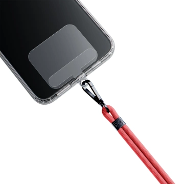 Uniwersalna smyczka do smartfona 3mk EasyClip Red (black)